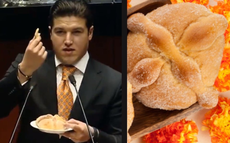 Trueque o trato: Samuel García causa revuelo por explicar qué es el convenio fiscal con un pan de muerto Trueque o trato: Samuel García causa revuelo por explicar qué es el convenio fiscal con un pan de muerto