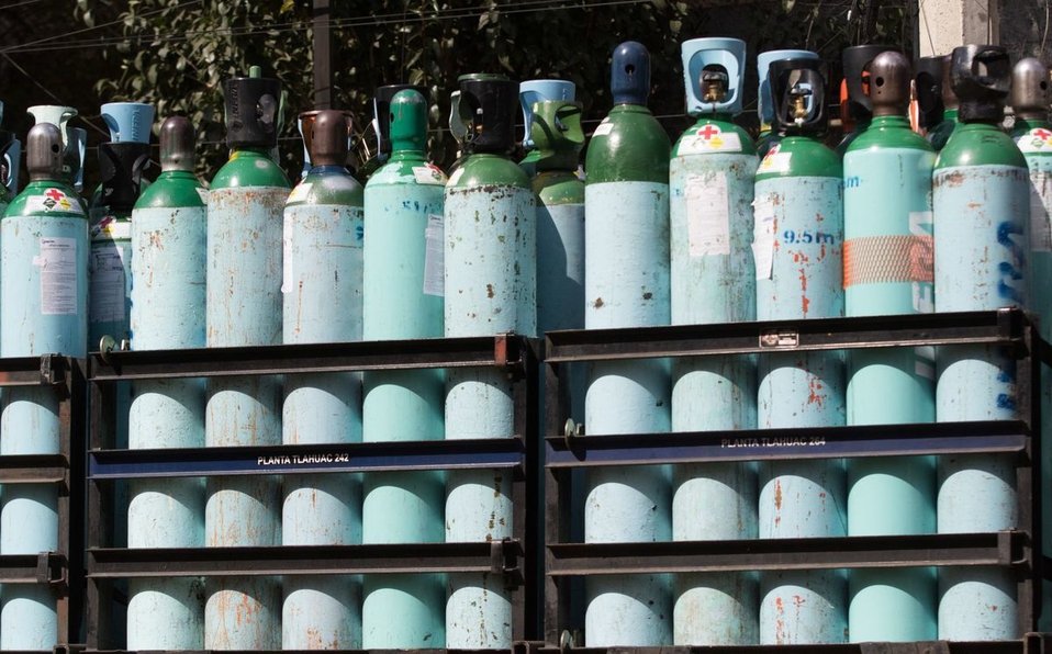 Recuperan 25 tanques de oxígeno tras reporte de robo en Michoacán Recuperan 25 tanques de oxígeno tras reporte de robo en Michoacán