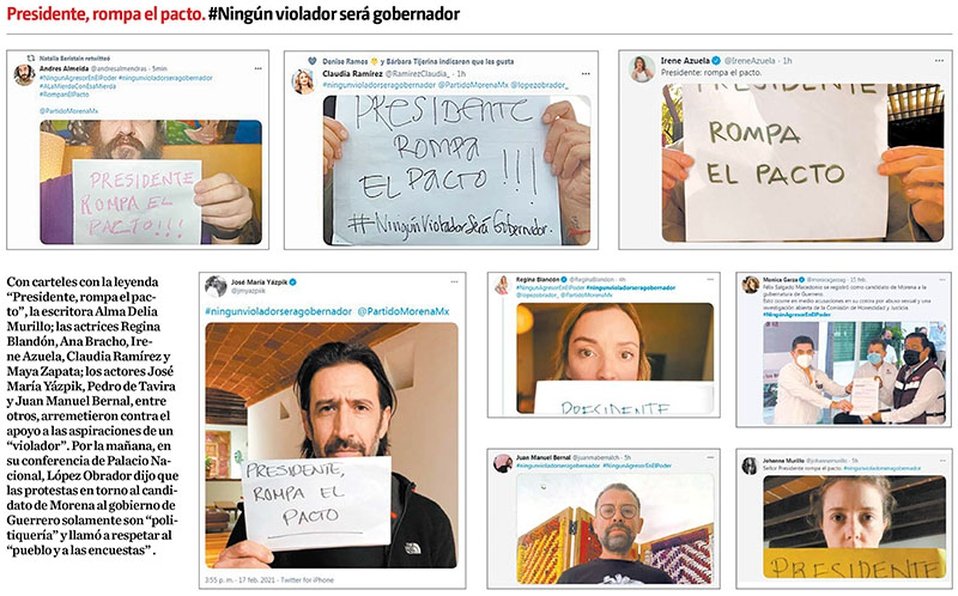 Tunden en redes a Salgado; la gente decidió, dice AMLO Tunden en redes a Salgado; la gente decidió, dice AMLO