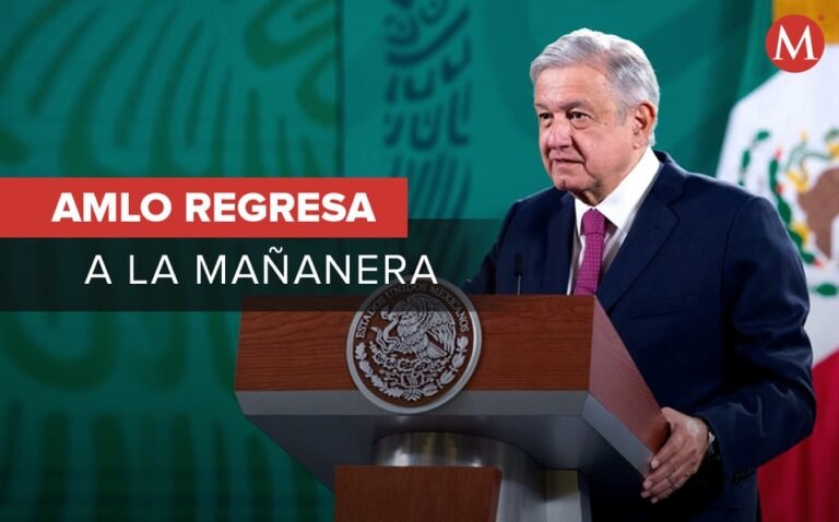 AMLO reaparece en La Mañanera tras caso de covid; “agradezco al creador, a la ciencia y naturaleza”