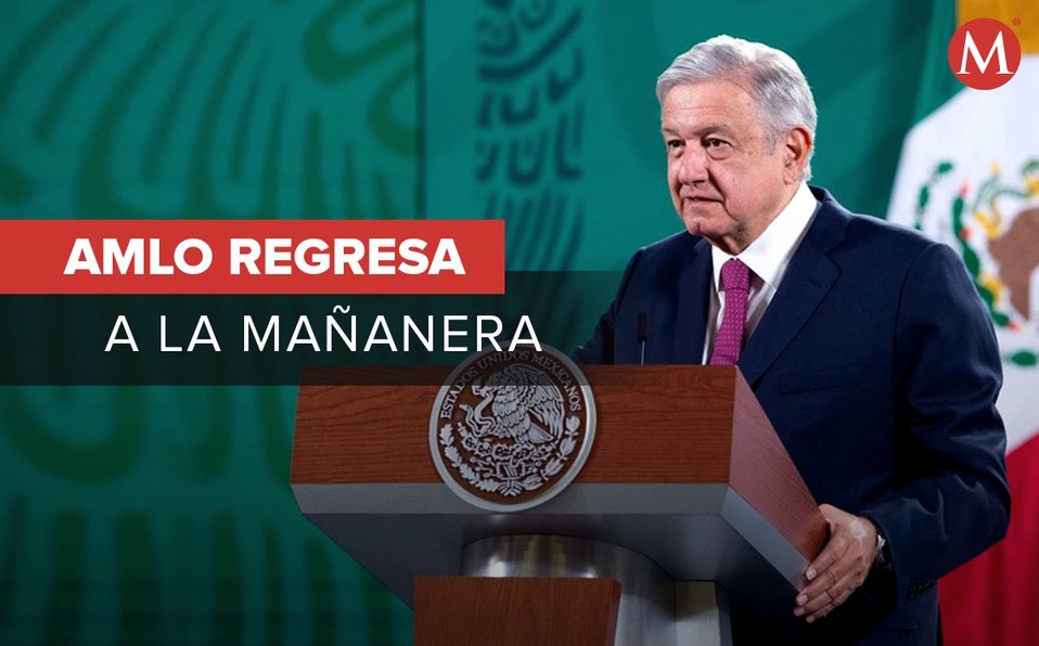 AMLO reaparece en La Mañanera tras caso de covid; “agradezco al creador, a la ciencia y naturaleza” AMLO reaparece en La Mañanera tras caso de covid; “agradezco al creador, a la ciencia y naturaleza”