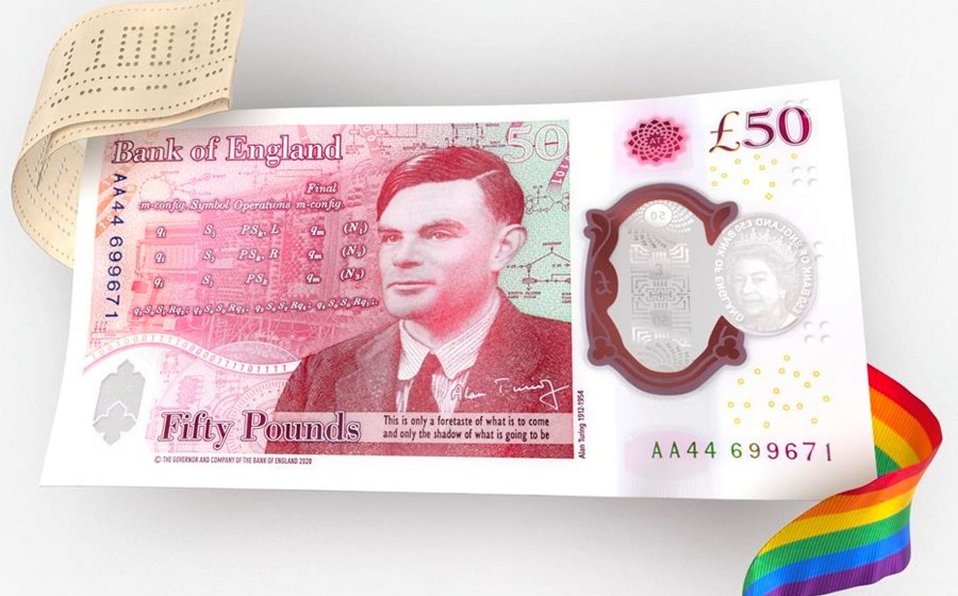 Reino Unido conmemorará el legado de Alan Turing en los nuevos billetes de 50 libras Reino Unido conmemorará el legado de Alan Turing en los nuevos billetes de 50 libras
