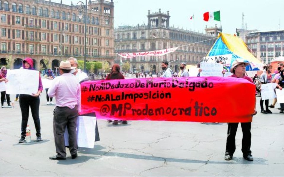 Inconformidad, protesta y división con Mario Delgado Inconformidad, protesta y división con Mario Delgado
