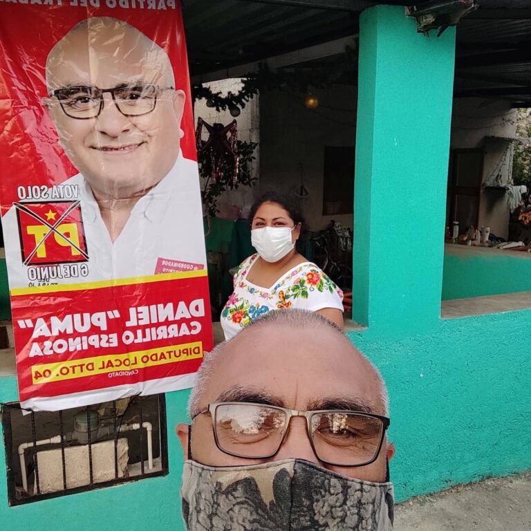 Candidato a diputado local por el distrito 4 del PT, a favor de la familia