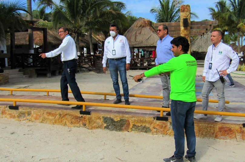 Tromba causa daños en la infraestructura de Playa Bonita