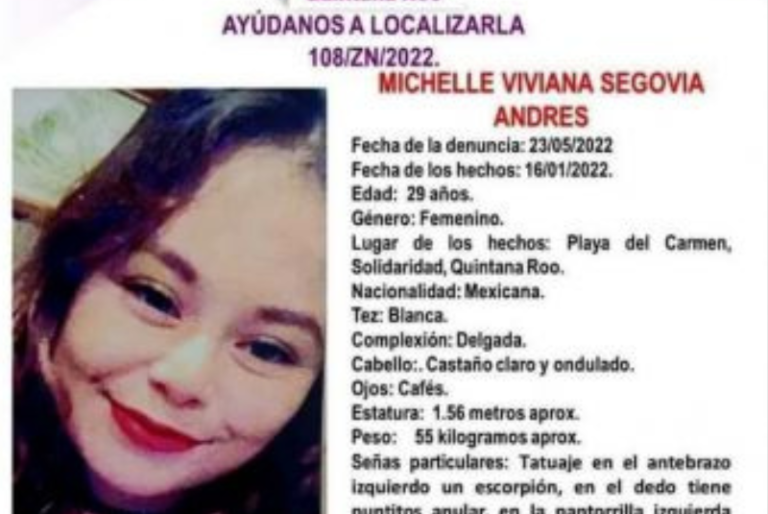 Hallan restos óseos en cenote de Tulum; serían de Michelle Viviana Segovia, desaparecida en enero