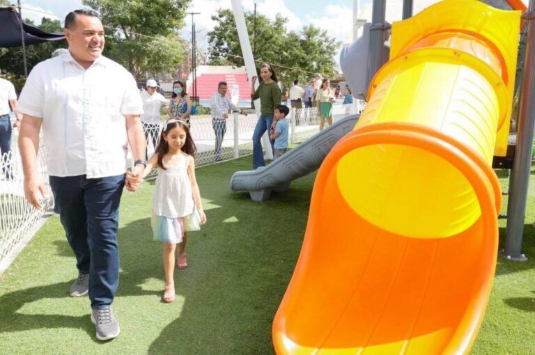 El alcalde de la capital de Yucatán Renán Barrera continua impulsando hábitos saludables con la reabilitación de parques y espacios publicos