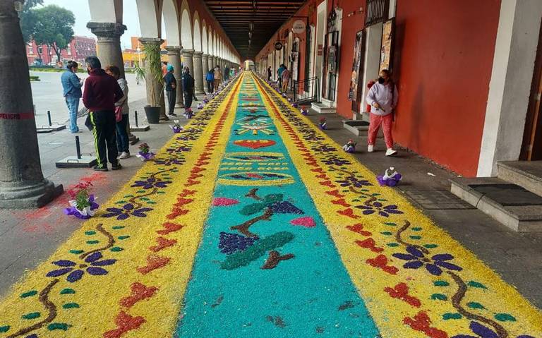 En SPCH se exhibirá alfombra monumental en el pasillo del Portal Guerrero
