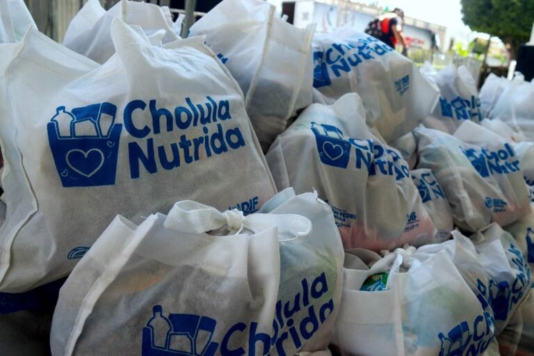 DAN DESPENSAS A MIL ADULTOS MAYORES Y MADRES SOLTERAS DE CHOLULA