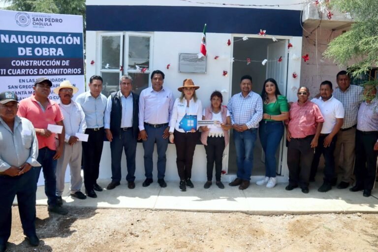 CONSTRUIRÁN CUARTOS ADICIONALES PARA 30 FAMILIAS DE CHOLULA